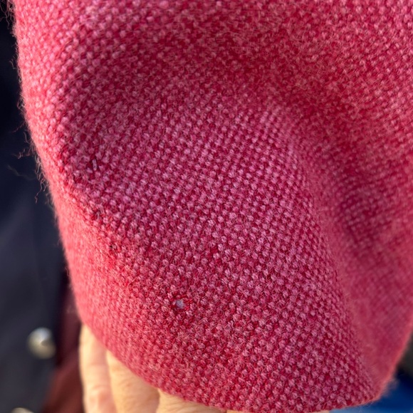 Talbots Raspberry Wool-Blend Notch Lapel Blazer - Picture 4 of 5